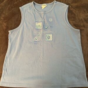BonWorth Light Blue Sleeveless Top